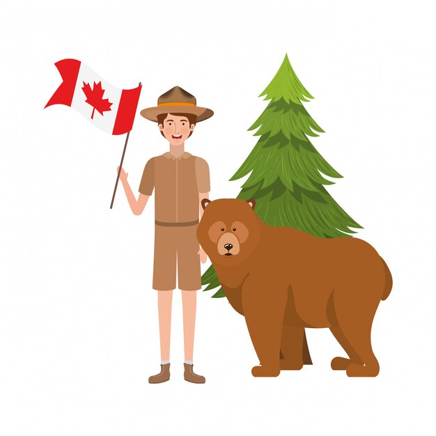 熊の森アニマとカナダのrangerl