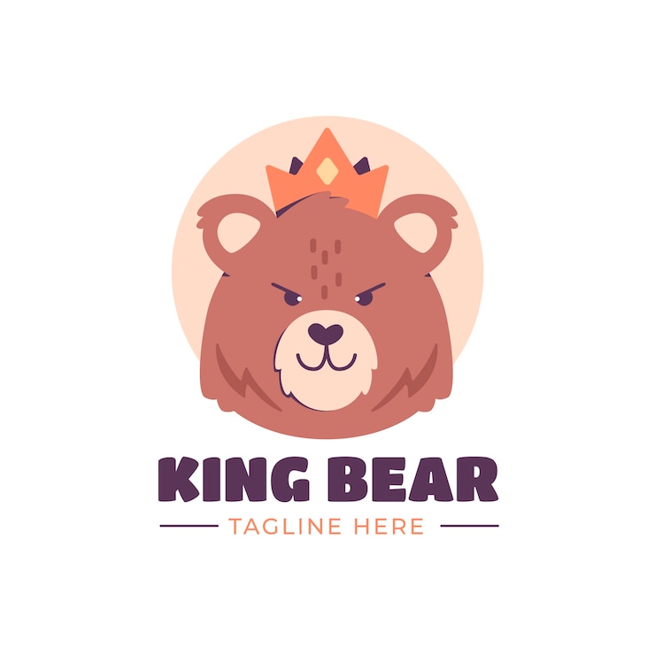무료 Vector 곰 로고 템플릿 디자인