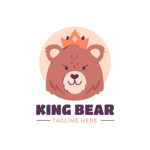 Bear logo template design