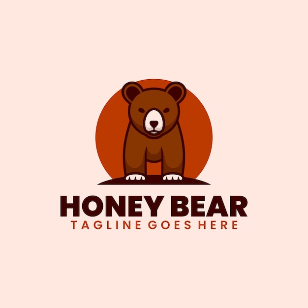 bear mascot logo design