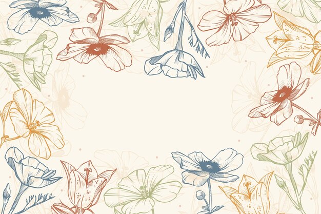 Beauiful and creative floral wallpaper design