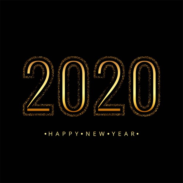 아름다운 2020 새해 축하 카드