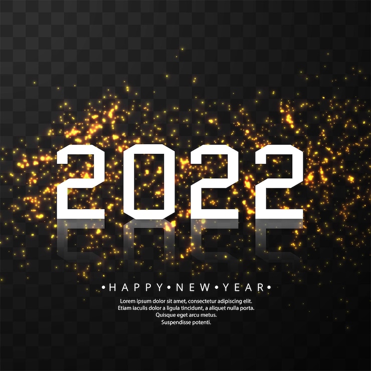 Free Vector beautiful 2022 card holiday background