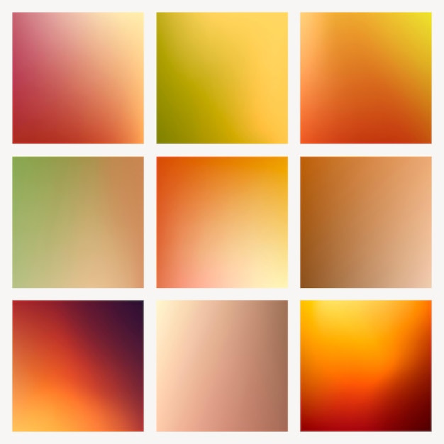 Free vector beautiful autumn background  collection