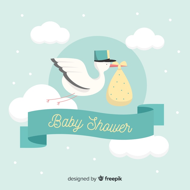 Beautiful baby shower background