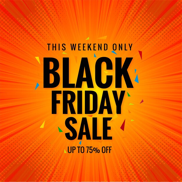 Beautiful black friday sale banner