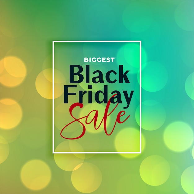 Free vector beautiful black friday sale bokeh