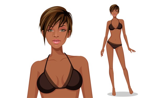 Free Girl Bikini Vectors 2 000 Images In Ai Eps Format