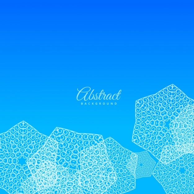 Бесплатное векторное изображение Синий фон с фоном абстрактные формы