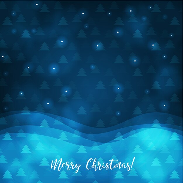 Beautiful blue Christmas design