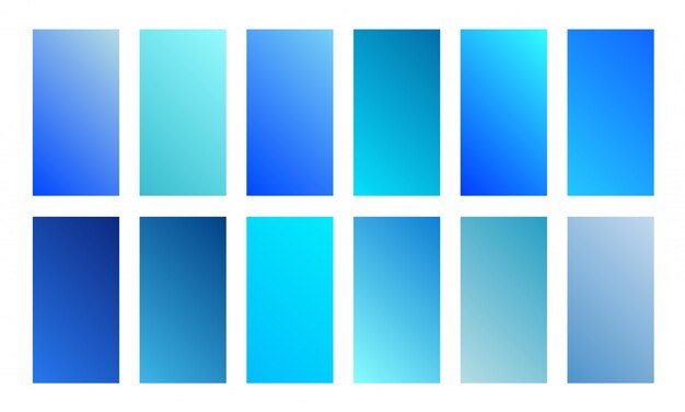 ホログラフィックまたはパステルカラーグラデーションの大きなセット 無料のベクター