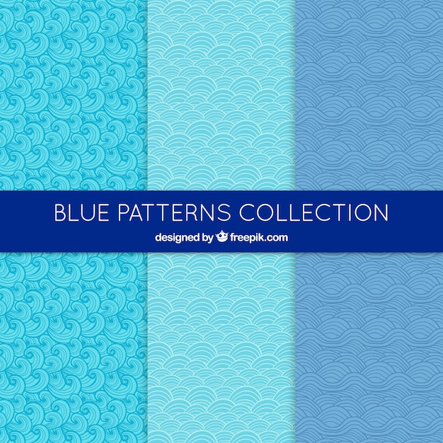 Beautiful blue patterns