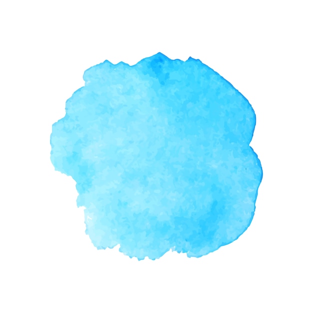 美しい青い水彩画スプラッシュ