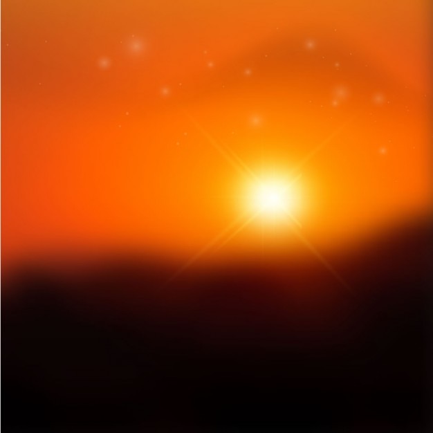 Beautiful blurred sundown background