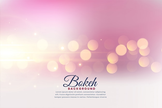 Free vector beautiful bokeh lights effect blurred background