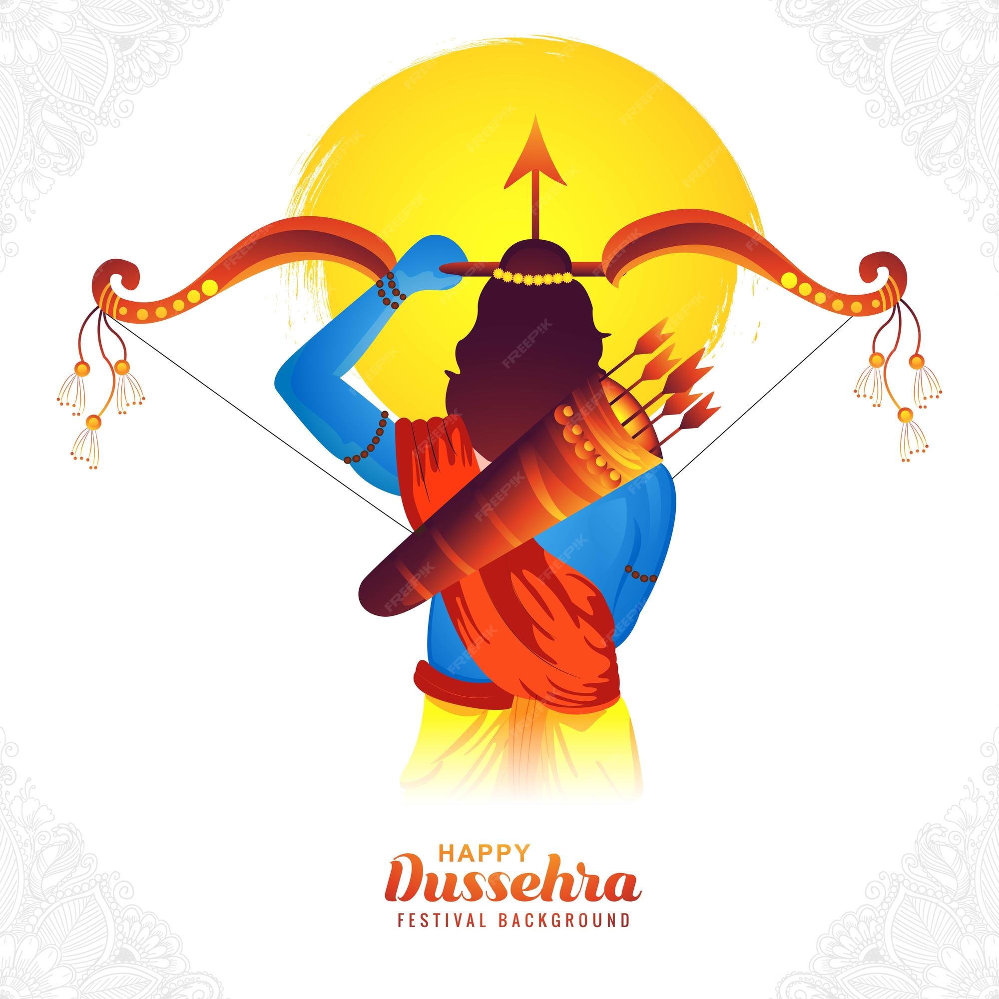 Details 200 happy dussehra banner background