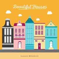 Free vector beautiful buildings