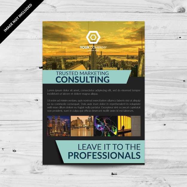 Free vector beautiful business flyer