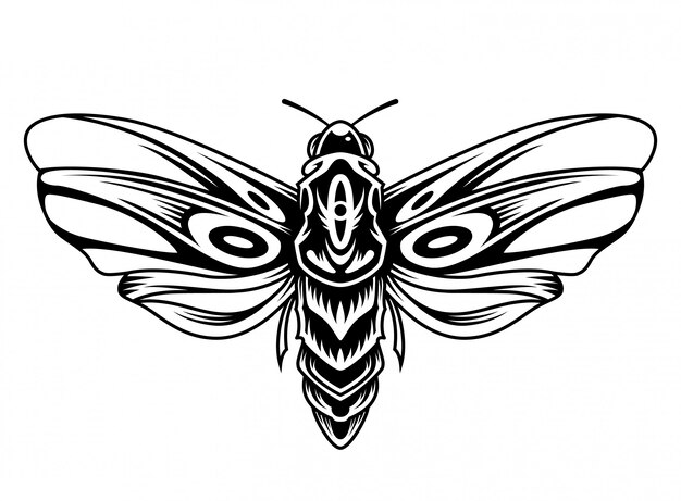 Красивая бабочка винтажная концепция