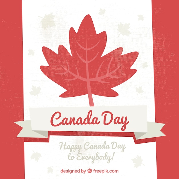 Free vector beautiful canada day background
