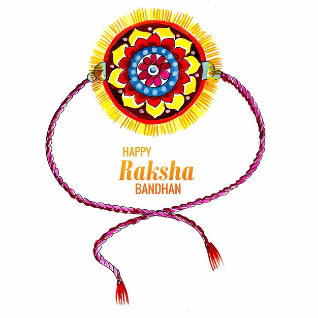 Beautiful card raksha bandhan background