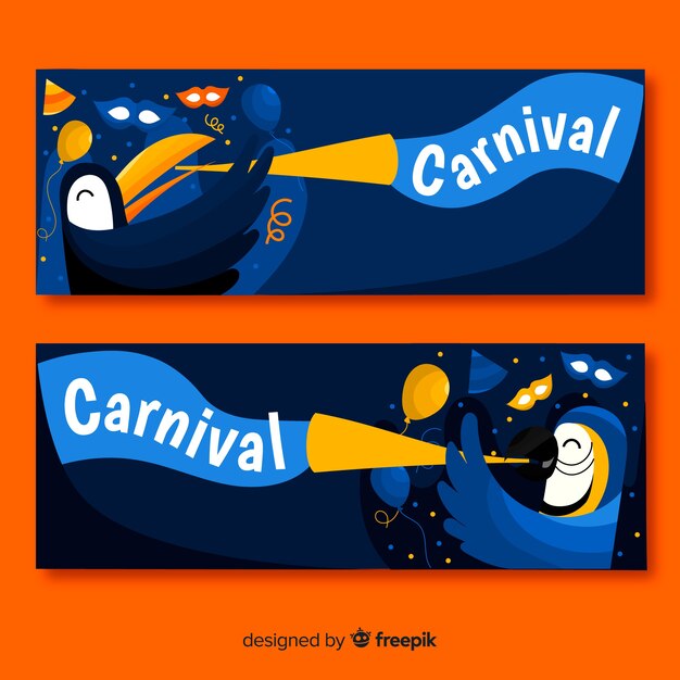 Beautiful carnival banners