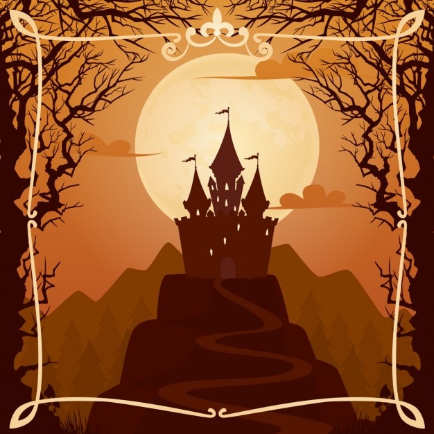 Free vector a beautiful castle