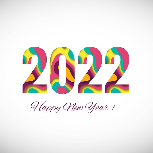 Beautiful celebration 2022 new year holiday card background