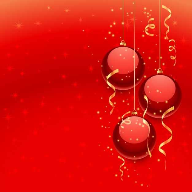 Free vector beautiful christmas balls