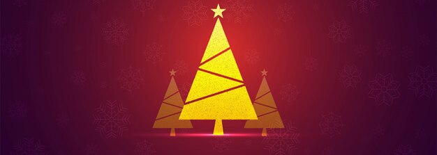 Free vector beautiful christmas banner