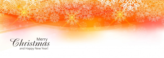 Beautiful christmas card festival banner template