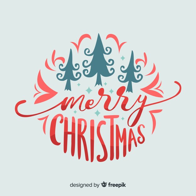 Beautiful christmas lettering