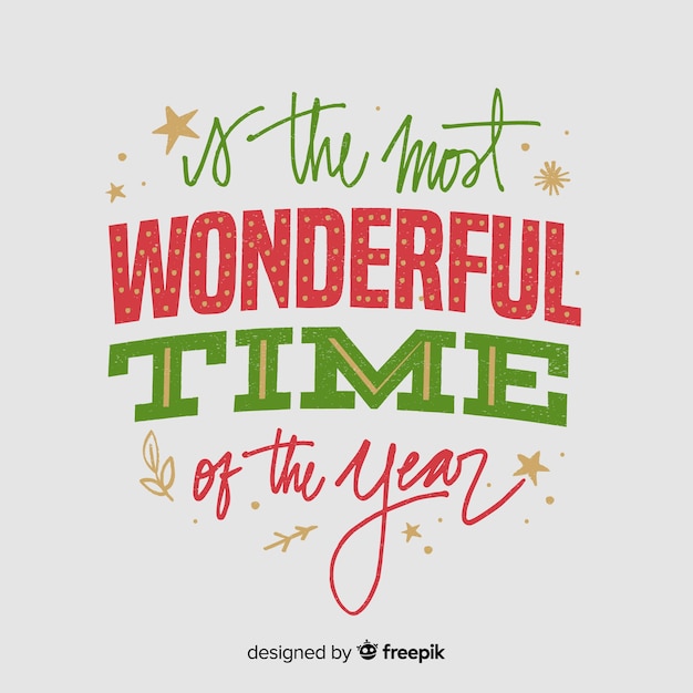 Beautiful christmas lettering