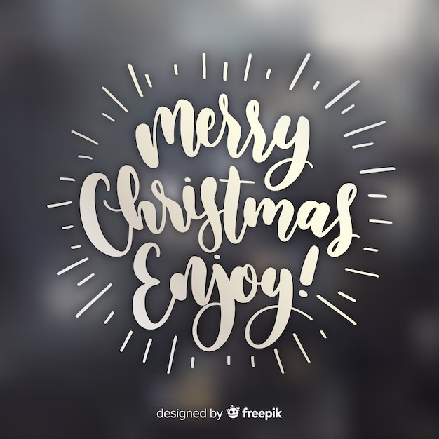 Beautiful christmas lettering