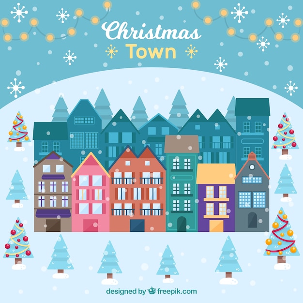 Beautiful christmas town