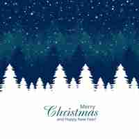 Free vector beautiful christmas tree card celebration holiday background