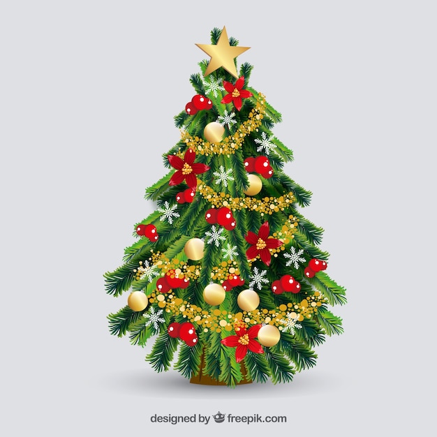 Красивая рождественская елка