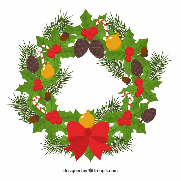 Beautiful christmas wreath