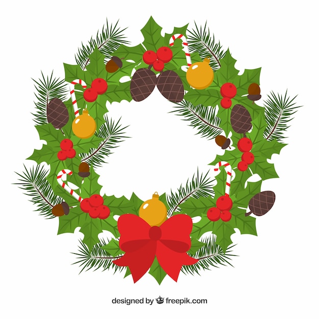 Beautiful christmas wreath