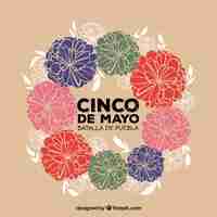 Free vector beautiful cinco de mayo background