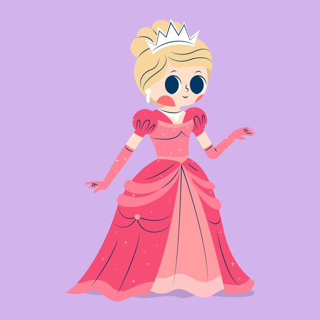 Beautiful cinderella princess concept