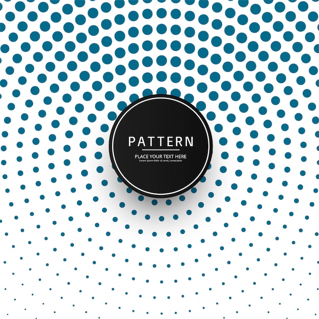 Beautiful circular halftone pattern 