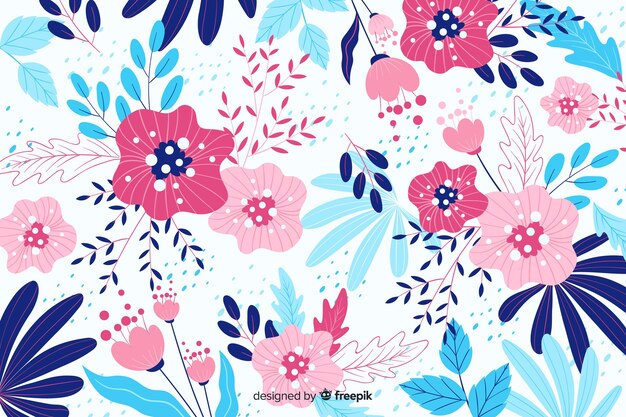 Beautiful colorful decorative floral background