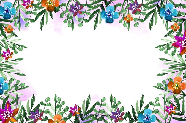 Beautiful colorful floral background composition