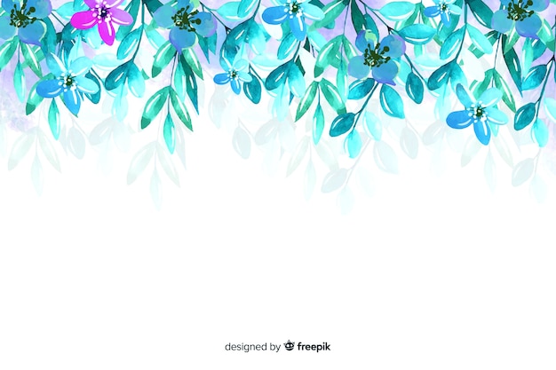 Free vector beautiful colorful floral background composition