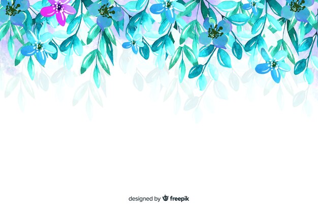 Beautiful colorful floral background composition