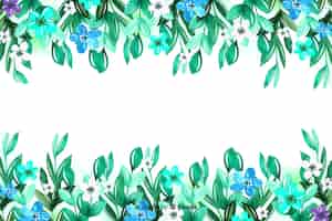 Free vector beautiful colorful floral background composition
