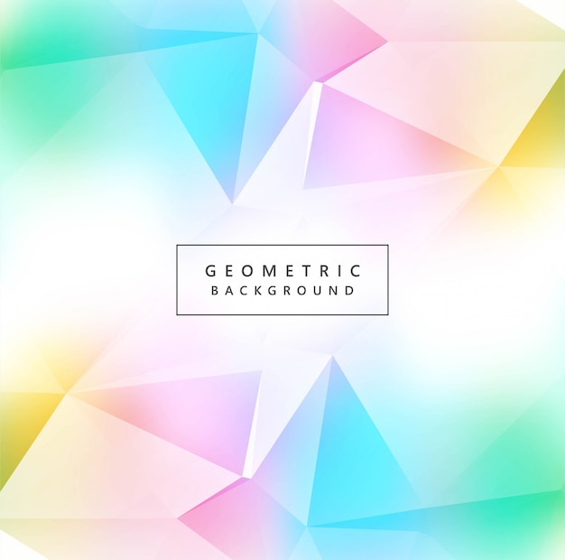 Beautiful colorful polygon background
