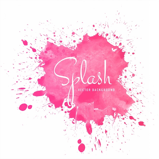 Free vector beautiful colorful soft watercolor splash vector