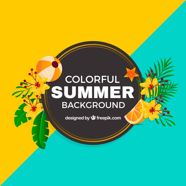 Beautiful colorful summer background